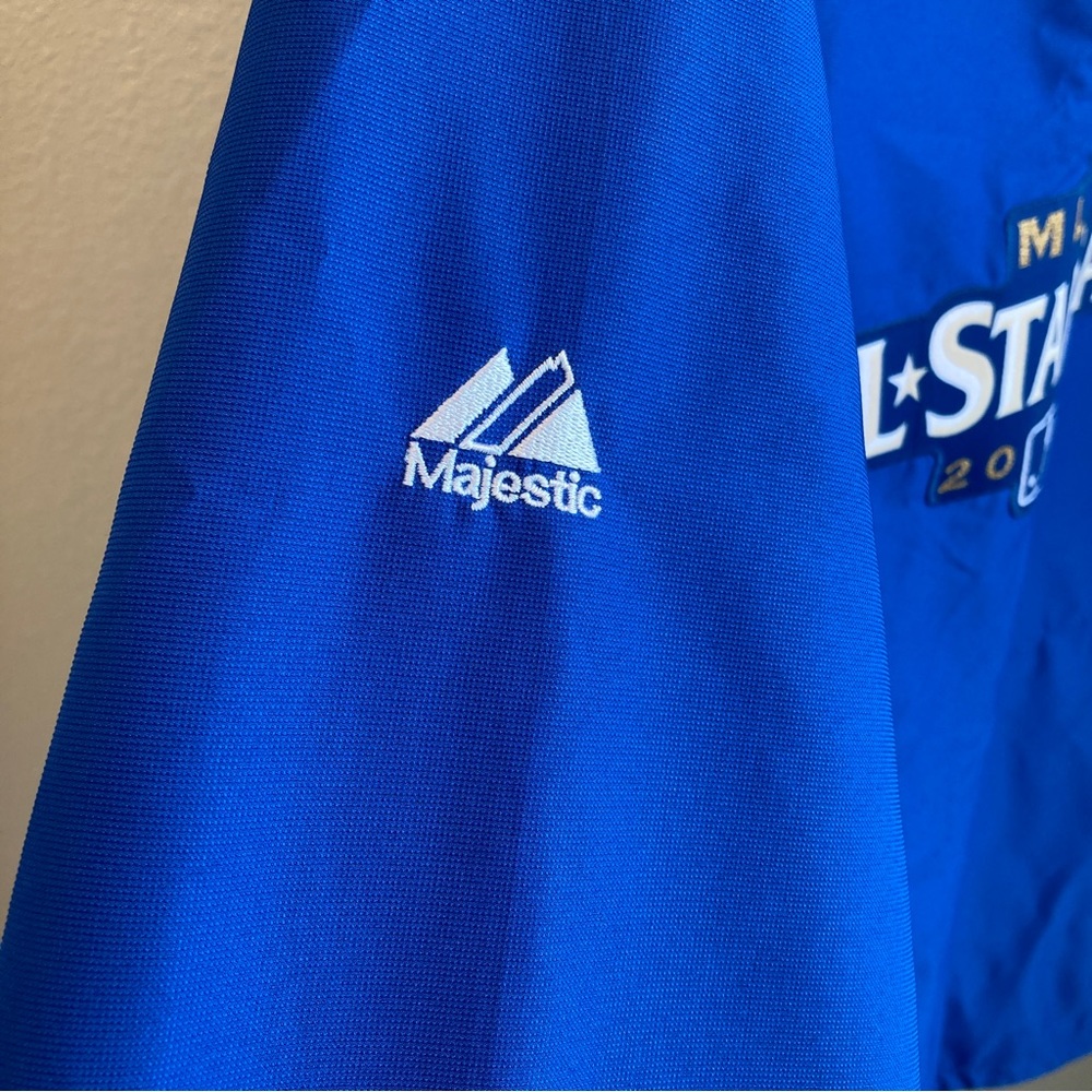 MLB Quarterzip Majestic Cool Base 2012 All Star Game Blue Windbreaker XL - Picture 5 of 9